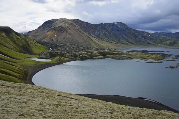 Frostastaavatn See Fjallabak Nationalpark Landmannalaugar Island Europa — Stockfoto