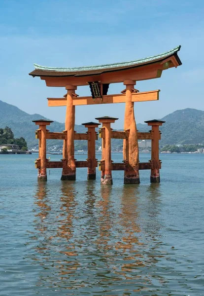 Torii Gate Itsukushima Shrine Miyajima Island Japan Asia — 图库照片