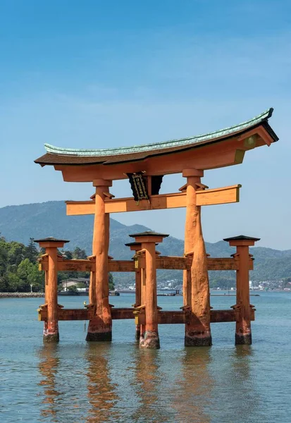 Itsukushima Tapınağı Nın Torii Kapısı Miyajima Adası Japonya Asya — Stok fotoğraf