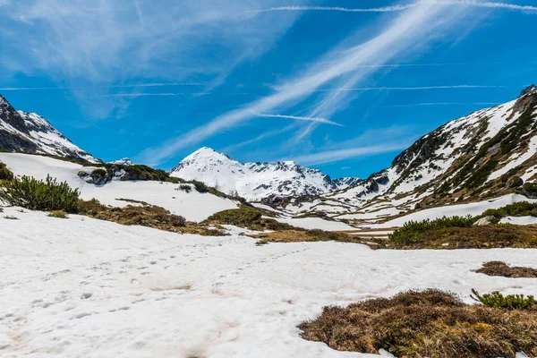 Berglandschap Met Sneeuw Rohrmoos Untertal Schladming Tauern Schladming Stiermarken Oostenrijk — Stockfoto