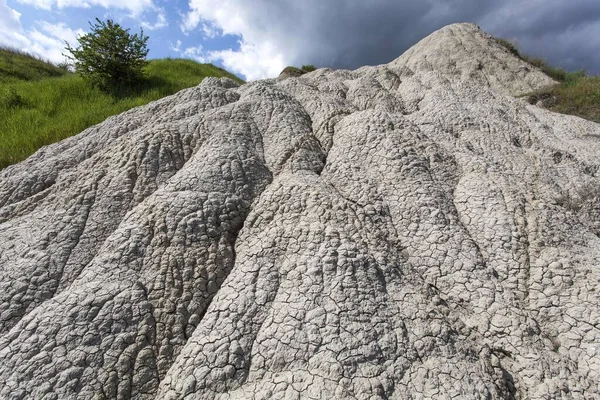 Eroded Landscape Asciano Kreta Senesi Siena Toscane Italië Europa — Stockfoto