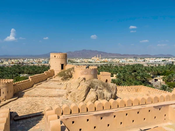 Nakhal Fort Husn Heem Fortress Nakhl Oasis Jebel Nakhl Massif — Stock Photo, Image