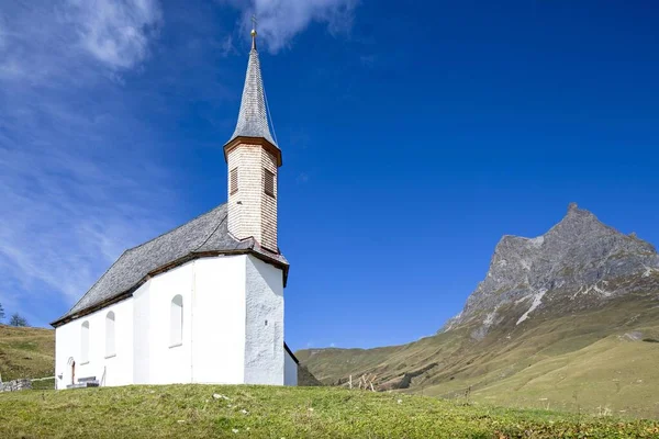 Szent Jakab Kápolna Simmelen Hochtannberg Hágó Vorarlberg Ausztria Európa — Stock Fotó