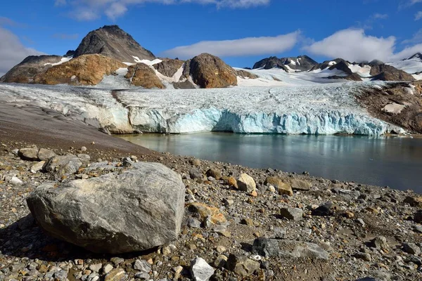 Glaciar Apusiaajik Cerca Kulusuk Groenlandia Oriental Groenlandia América Del Norte —  Fotos de Stock