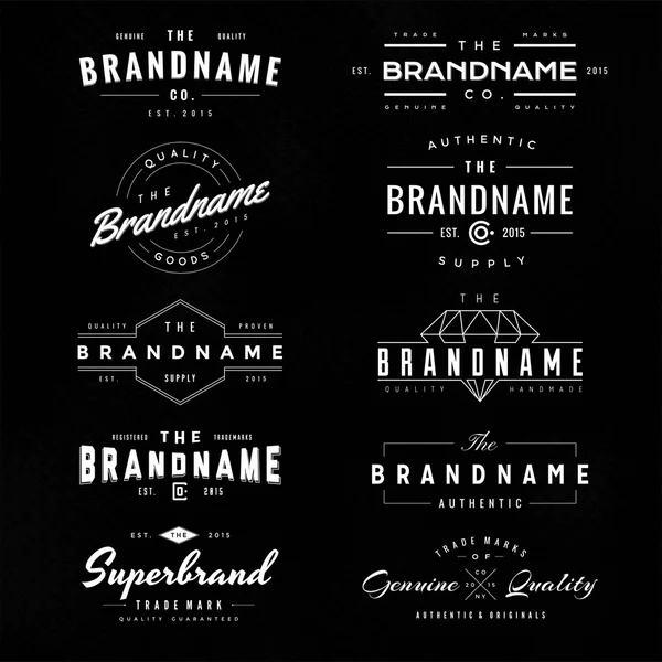 Vintage Logo & Insignia 1 — Stockvector