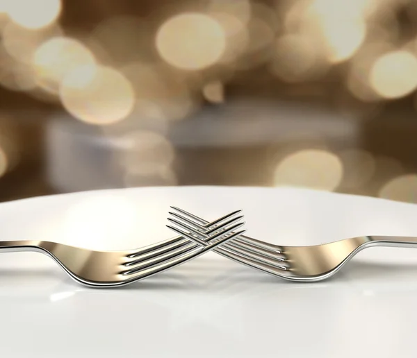 Forks lovers — Stock Photo, Image