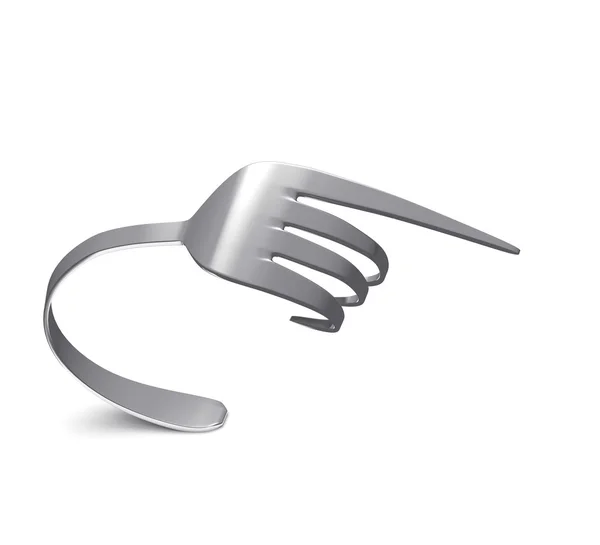 Bent fork — Stock Photo, Image