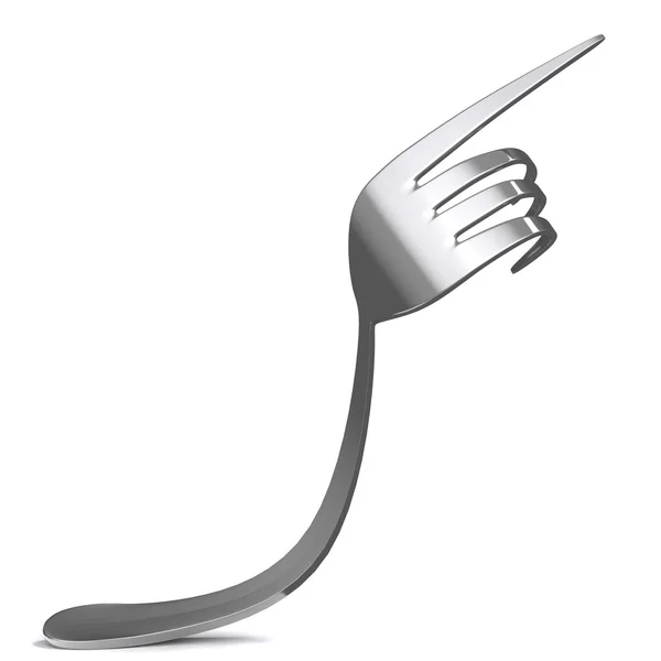 Bent fork — Stock Photo, Image