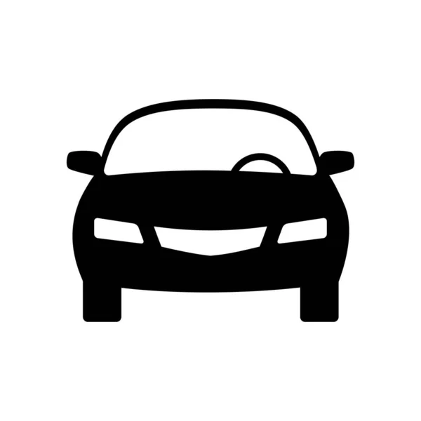 Icono Vector Coche Sobre Fondo Blanco — Vector de stock