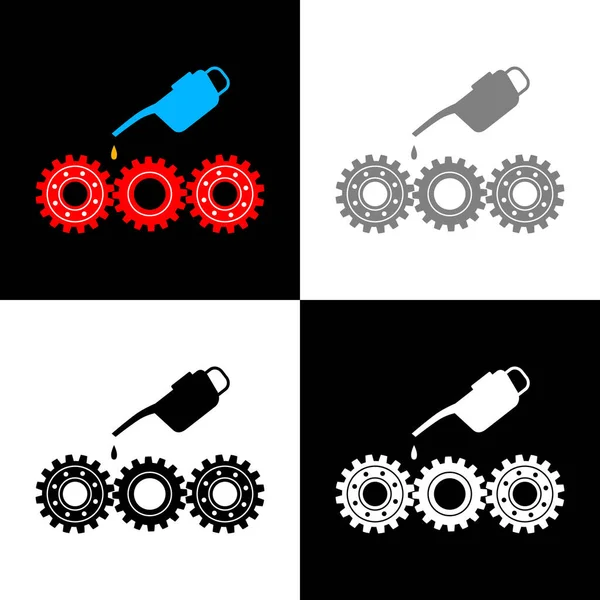 Industrial Icon Set Vector Illustration — Stock Vector