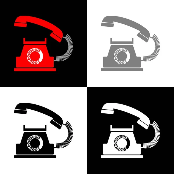 Icône Téléphone Illustration Vectorielle — Image vectorielle