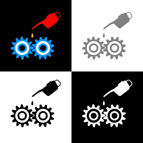 Conjunto Iconos Industriales Ilustración Vectorial — Vector de stock