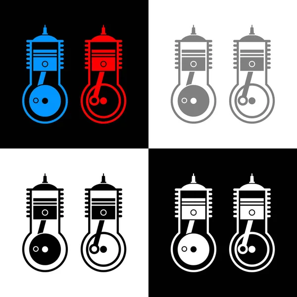 Icono Del Motor Ilustración Vectorial — Vector de stock