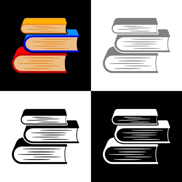 Book Icon Set Vector Illustration — Stock Vector