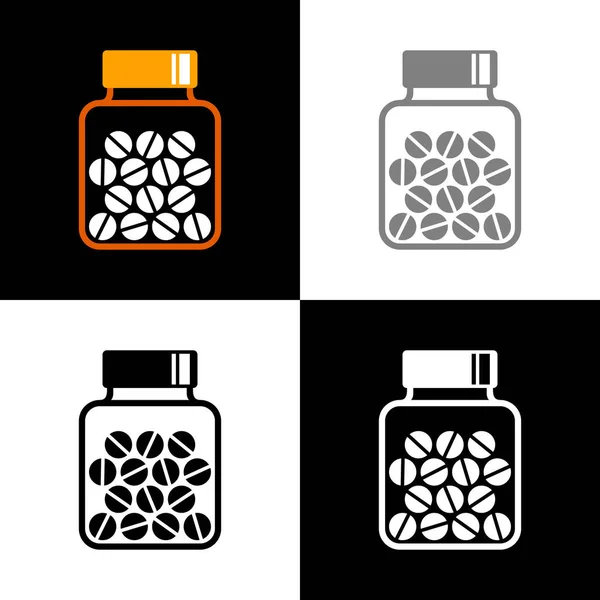 Medicijnicoon Set Vectorillustratie — Stockvector