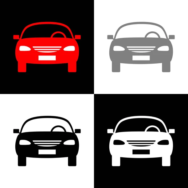 Zestaw Ikon Samochodów Ilustracja Wektora — Wektor stockowy