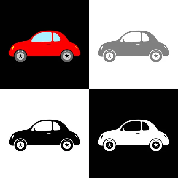 Car Icon Set Vector Illustratie — Stockvector