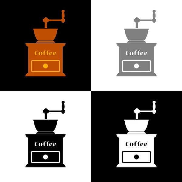 Ikona Mlýnku Kávu Vektorová Ilustrace — Stockový vektor