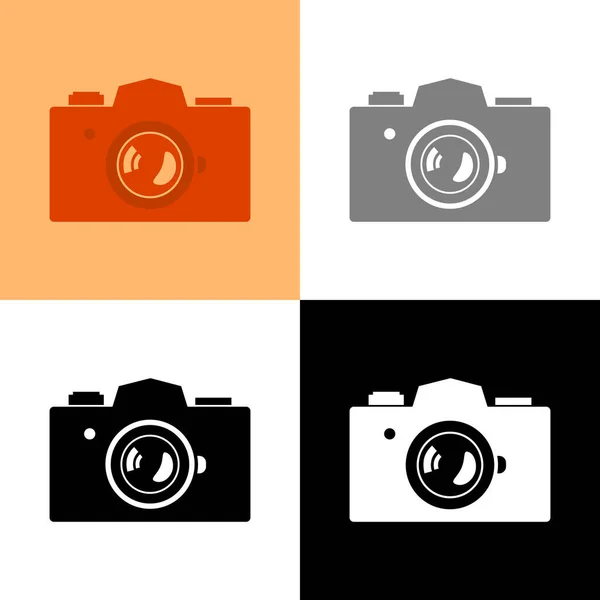 Camera Icon Set Vector Illustration — Stock Vector