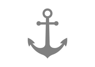 Beyaz arka planda gri tutturucu simgesini