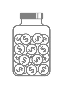 kavanoz içinde dolar  