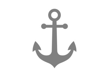 Beyaz arka planda gri tutturucu simgesini