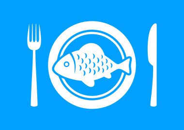 Porselen tabak balık