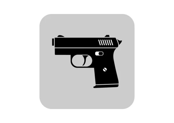Gun icon on white background Stock Vector by ©Anthonycz 130074562