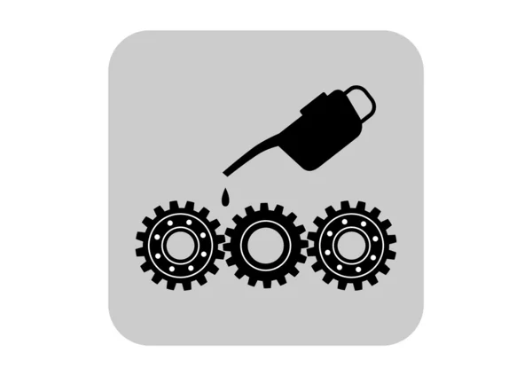 Icono industrial sobre fondo blanco — Vector de stock