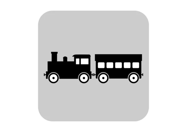 Trein vector pictogram — Stockvector