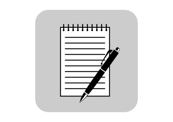 Długopis z notatnika — Wektor stockowy