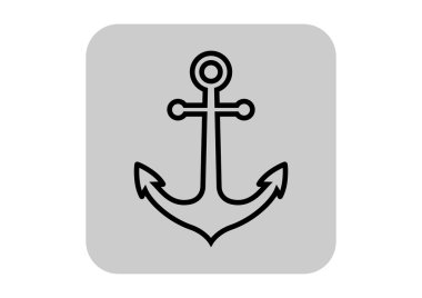 çapa vektör simgesi 