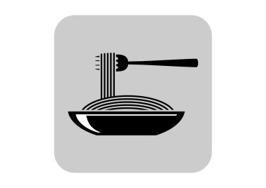 Spagetti vektör simgesi