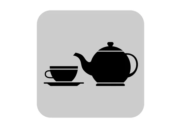 Ícone do vetor chá — Vetor de Stock