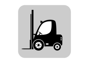 Forklift vektör simgesi