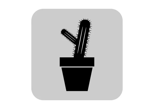 Cactus vector icono — Vector de stock