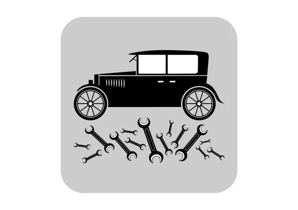 Car vector icon — Stock Vector