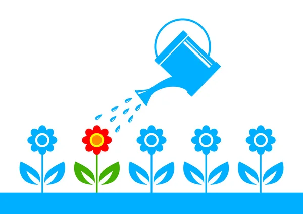 Blue garden icon — Stock Vector