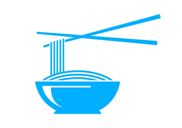 Icona spaghetto blu su sfondo bianco — Vettoriale Stock