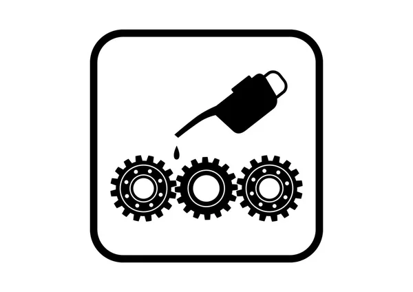 Ícone industrial no fundo branco —  Vetores de Stock