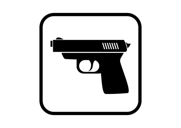 Icône vectorielle pistolet — Image vectorielle
