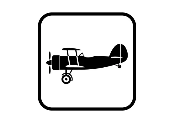 Vliegtuigen vector pictogram — Stockvector