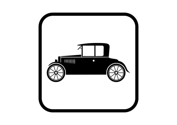 Auto vector pictogram op witte achtergrond — Stockvector