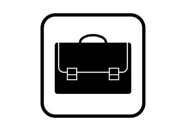 Briefcase vector icon on white background — Stock Vector