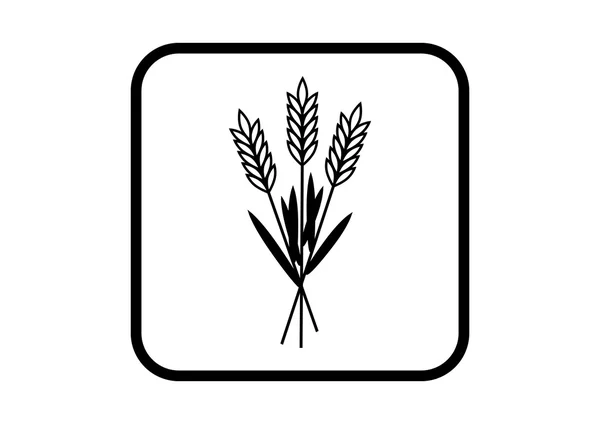 白い背景の上穀物ベクトル アイコン — ストックベクタ