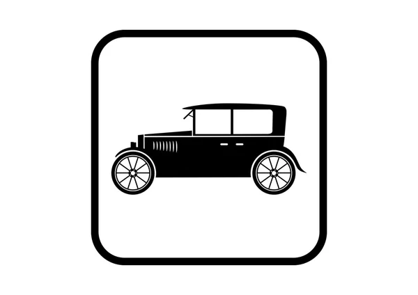 Ikona wektora samochodu na białym tle — Wektor stockowy