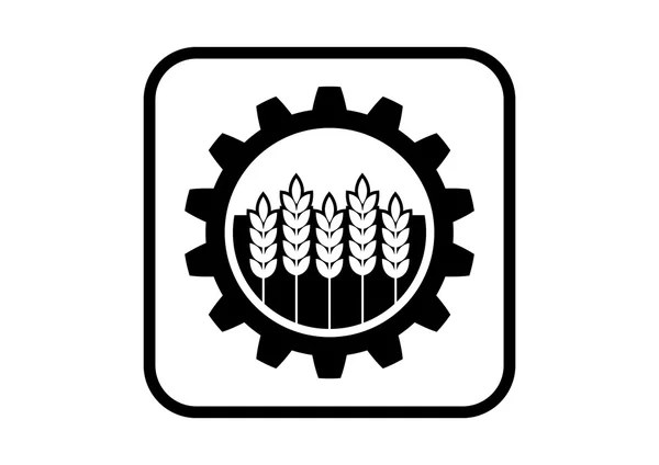 Icono de vector industrial sobre fondo blanco — Vector de stock