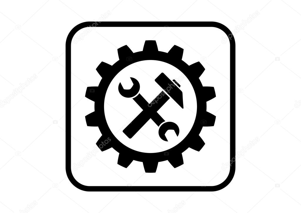 Industrial vector icon on white background