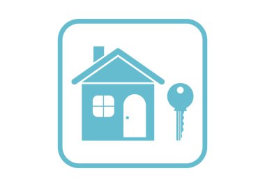 House vektör simgesi beyaz arka plan üzerinde