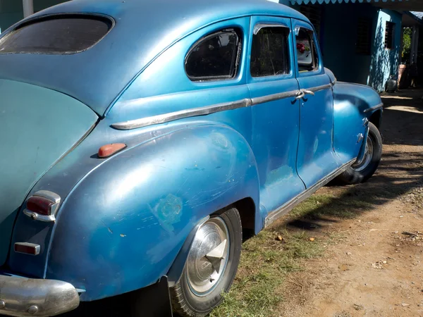 Retro blue car. — Stock Photo, Image